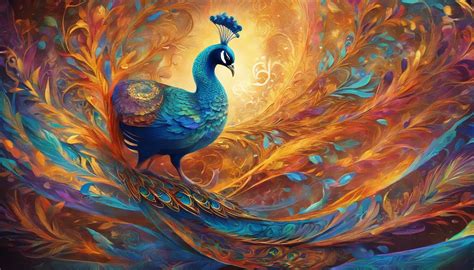  The Enigmatic Peacock - A Mystical Dance Between Color and Form