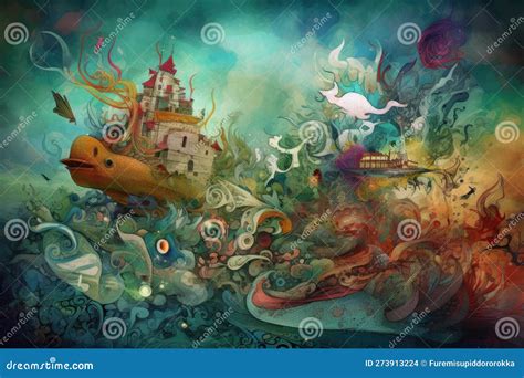 “The Labyrinthine Dream” - Surrealist Landscapes and Fantastical Creatures Intertwined!